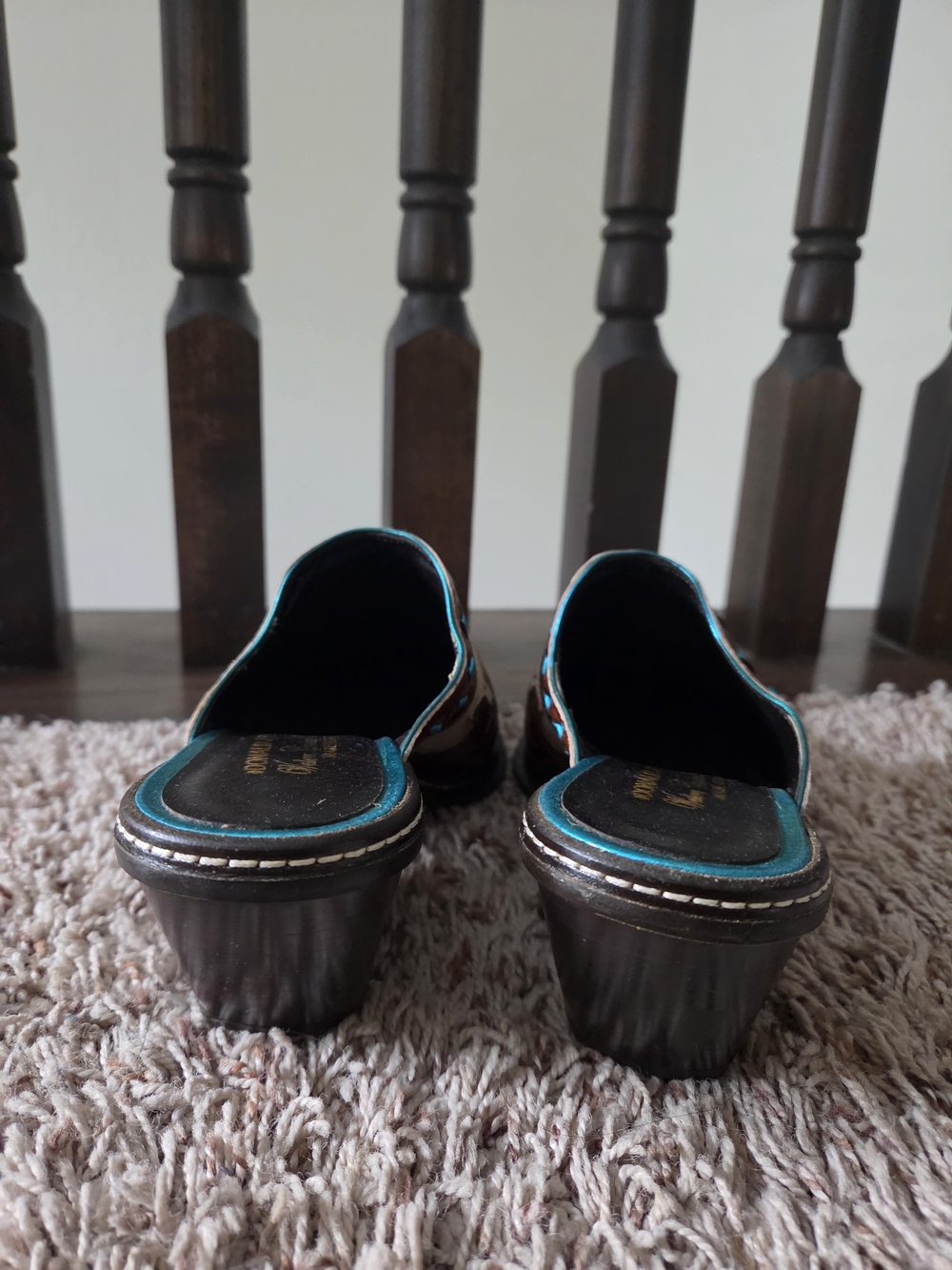 Donald J. Pliner Western Couture Leather Slip-On Shoes - Picture 5 of 7